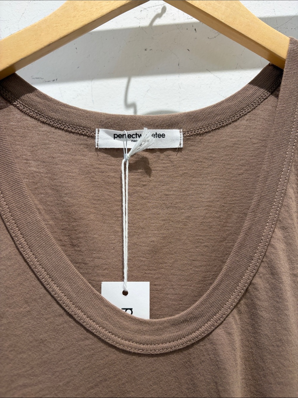 Perfect White Tee Women’s Khara Tank - Mocha - Picture 2 of 3